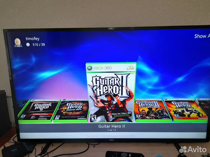 Xbox 360 freeboot + 2 гитары для Guitar hero