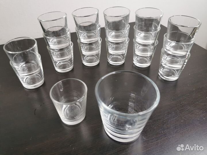 Чайник бутылка IKEA korken рюмки шоты бокалы