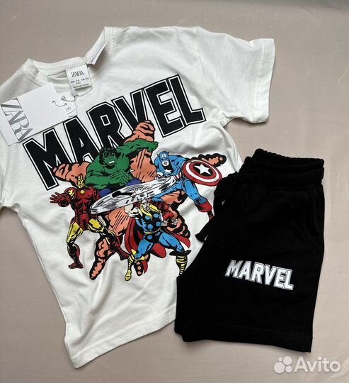 Костюм летний детский zara marvel 104 размер