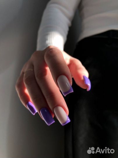 Маникюр с покрытием, наращивание