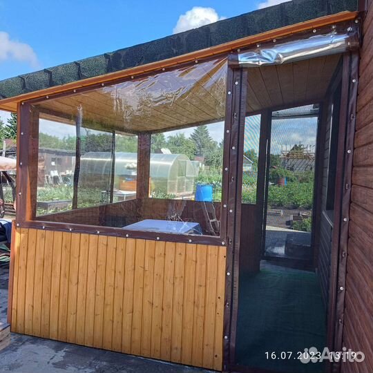 Мягкие пвх окна на беседку