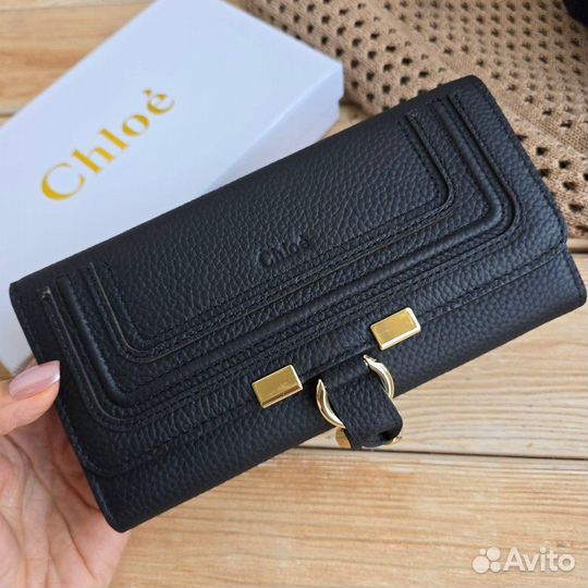 Кошелёк Chloè натуральная кожа чёрный