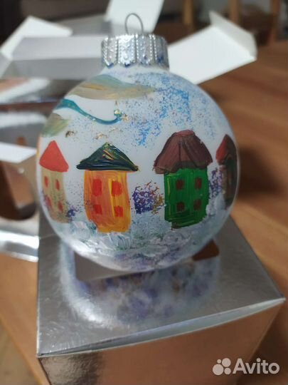 Шары новогодние ручная роспись