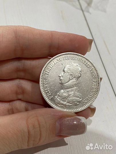 Пруссия 1 талер 1818 года Фридрих Вильгельм 3
