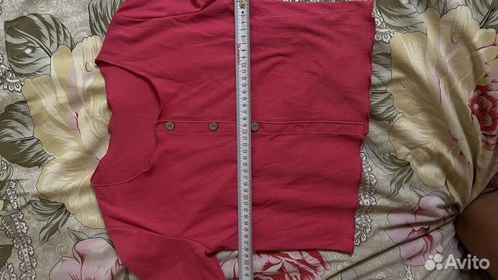 Топ женский рубчик малинка