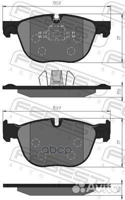 Колодки тормозные передние 1901E70F Febest