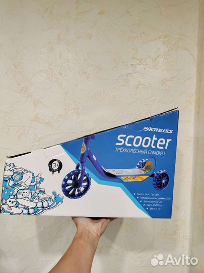 Самокат трёхколёсный Новый