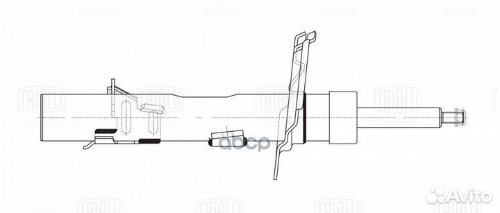 Амортизатор ford focus III 14- перед. лев. AG10