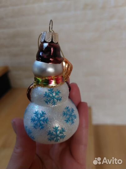 Елочная игрушка Снеговик