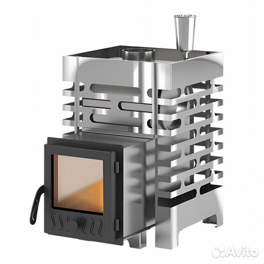 Печь Для Бани aston 12 inox стекло