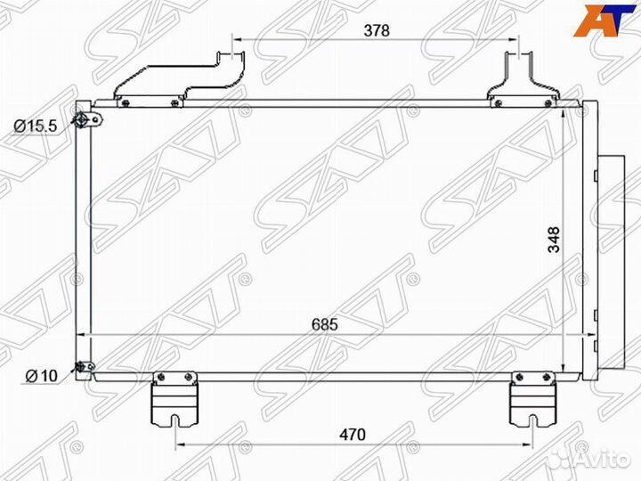 Радиатор кондиционера honda accord