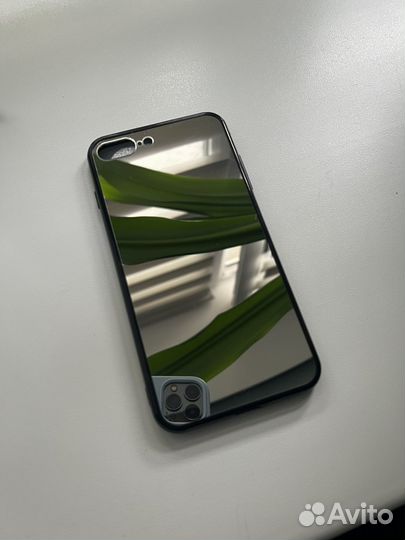 Чехол новый зеркальный на айфон 7+