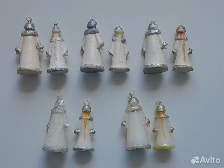 Елочные игрушки Малютка парные фигурки