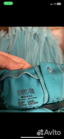 Платье для новорожденной 62 68