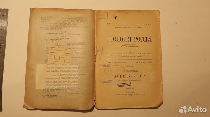 Геология Росси вып 3 А Борисяк Донецкая Юра 1917 г