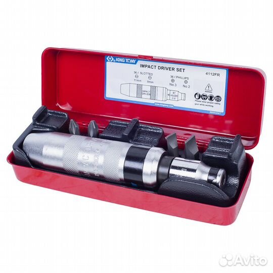 Отвертка ударная king tony 4112FR
