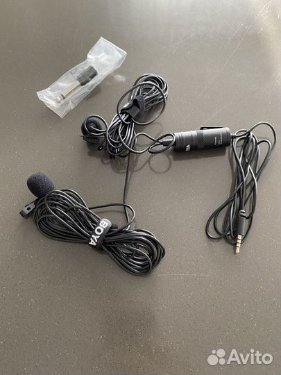 Петличный микрофон boya 2 микрофона