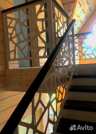 Лестница на металлокаркасе