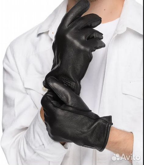 Мягкие Перчатки муж Etre Accepte кожа размер 9,5