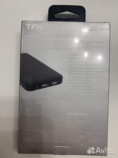 Внешний аккумулятор power bank TFN-PB-278-BK