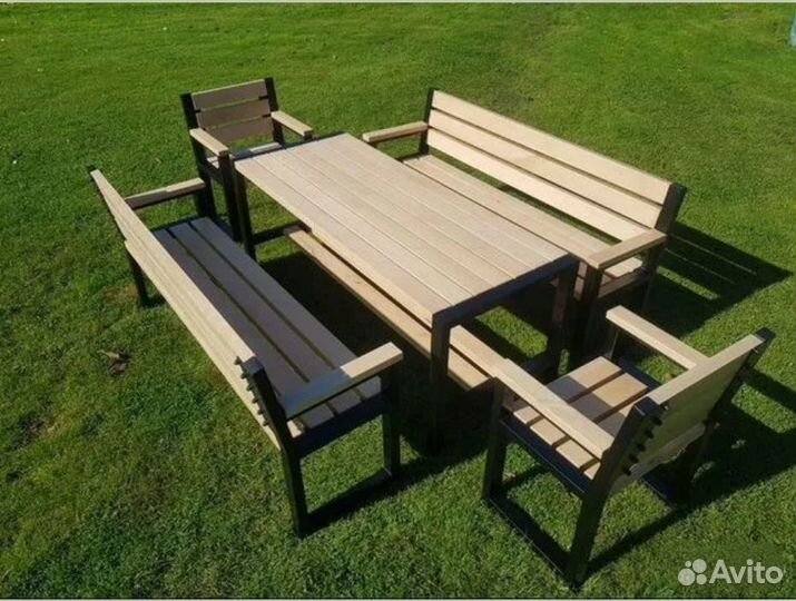 Садовая мебель из массива дерева