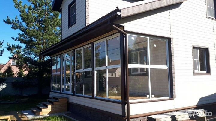 Ремонт балкона под ключ. Окна