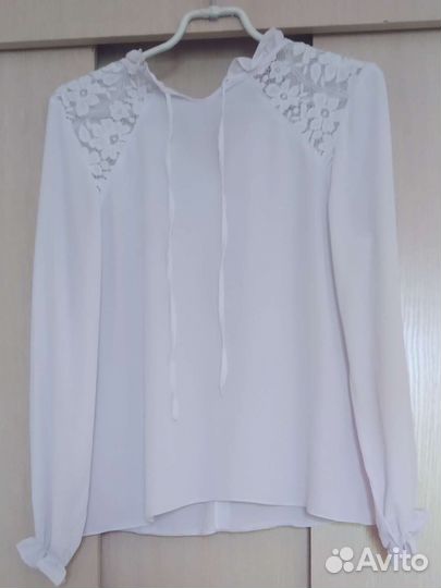 Блузка белая школьная