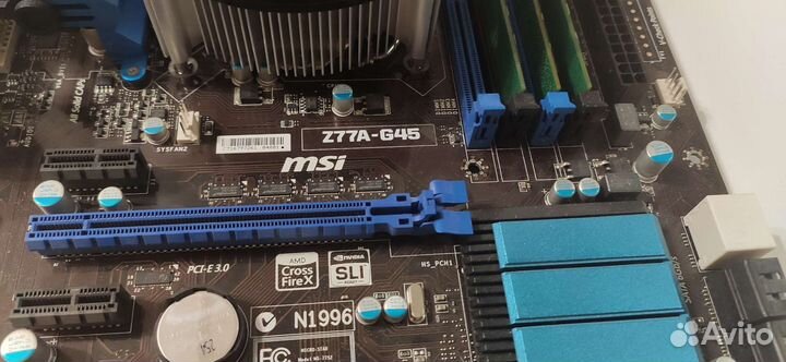 Материнская плата MSI Z77A-G45 + i5 3570 +DDR3 8GB