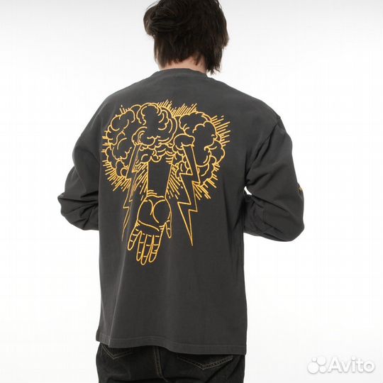 Лонгслив St Michael серый