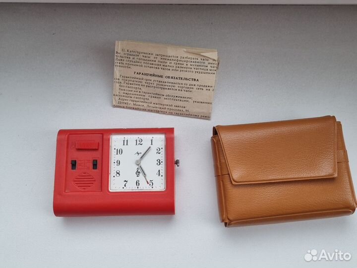 Часы будильник Луч СССР 90г