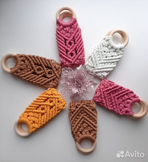 Держатели для полотенец в технике макраме