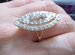 Кольцо титаник маркиза серебро 925 позолота 999