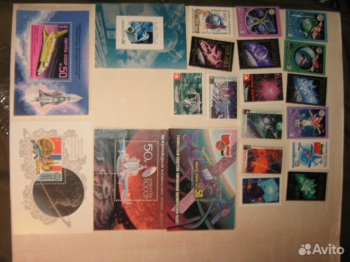 Марки космос негашёные