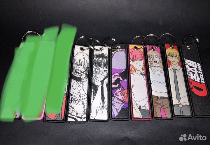 Брелки по аниме разные длинные для ключей/рюкзака