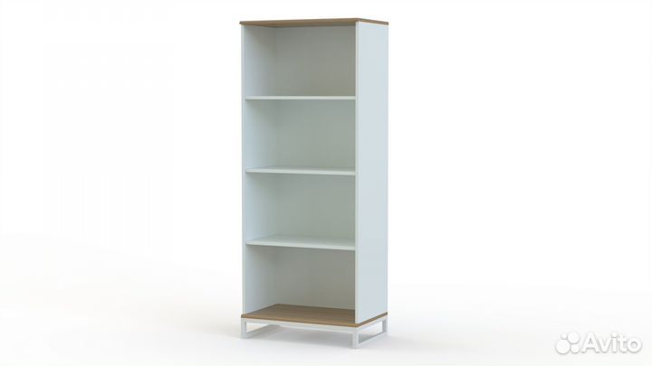 Стеллаж белый лофт