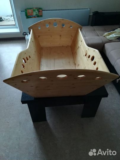 Люлька деревянная подвесная