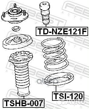 Отбойник амортизатора перед прав/лев toyota