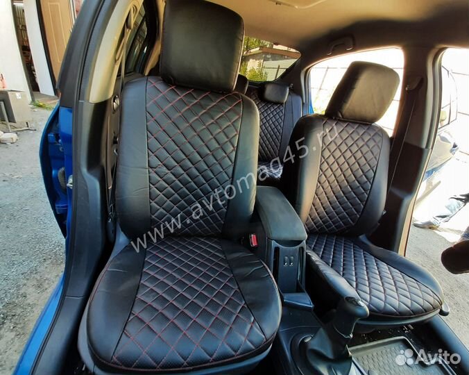 Авточехлы Renault Megane 2 экокожа ромб