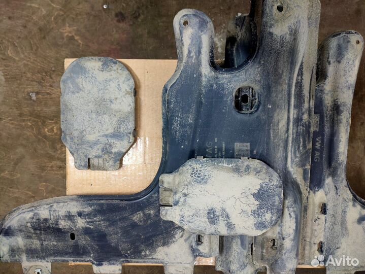 Защита днища правая и левая Skoda Kodiaq