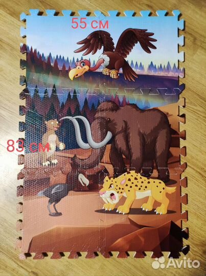 Детский коврик для ползания пазл