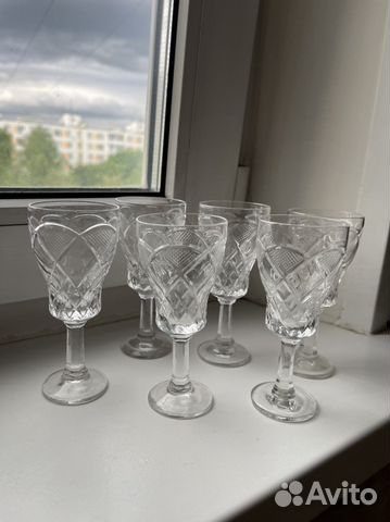 Хрустальные рюмки на ножке СССР купить в Москве | Товары для дома и ...