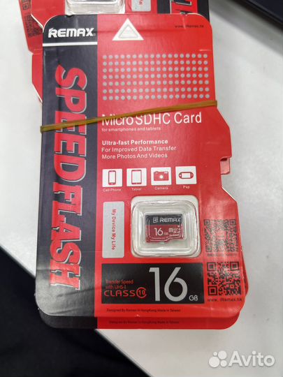Карта памяти Remax micro sd 16 гб