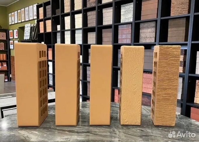 Кирпич керамический облицовочный соломенный жкз