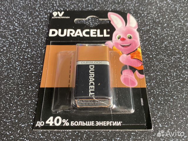 Батарейки Duracell 9V