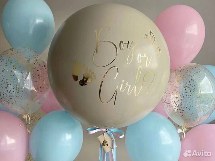 Гендар шар/gender party/Шары на выписку