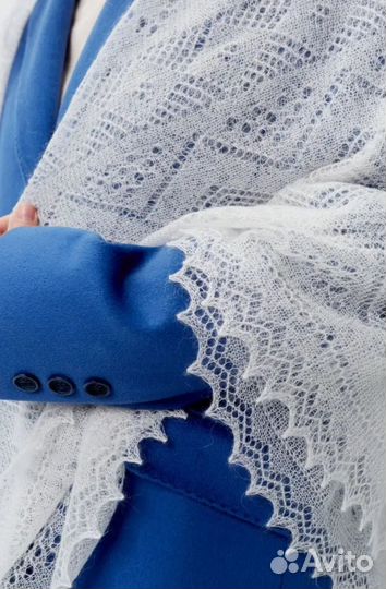 Пуховый платок паутинка