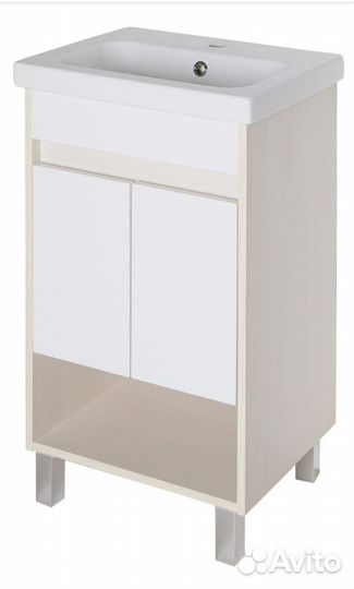 Тумба под раковину напольная лора 60 цвет бежевый