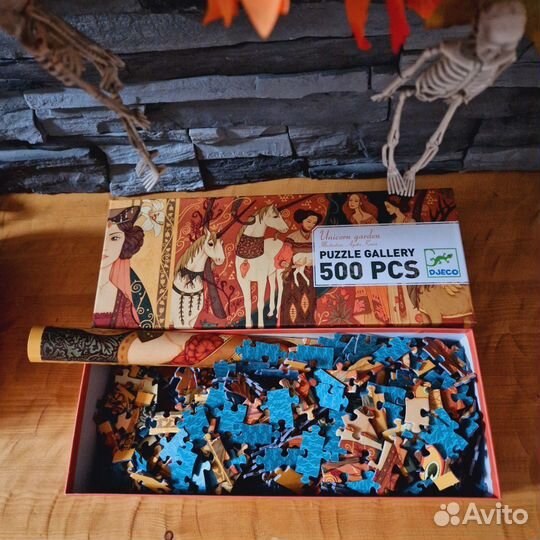 Пазл фирмы djeco Unicorn garder/ Дама и единорог