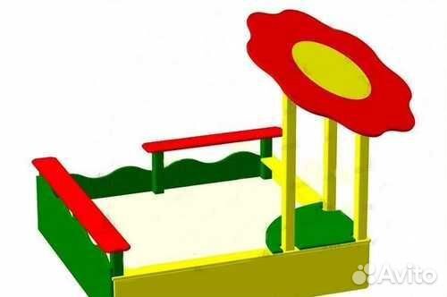 Детская песочница с крышкой