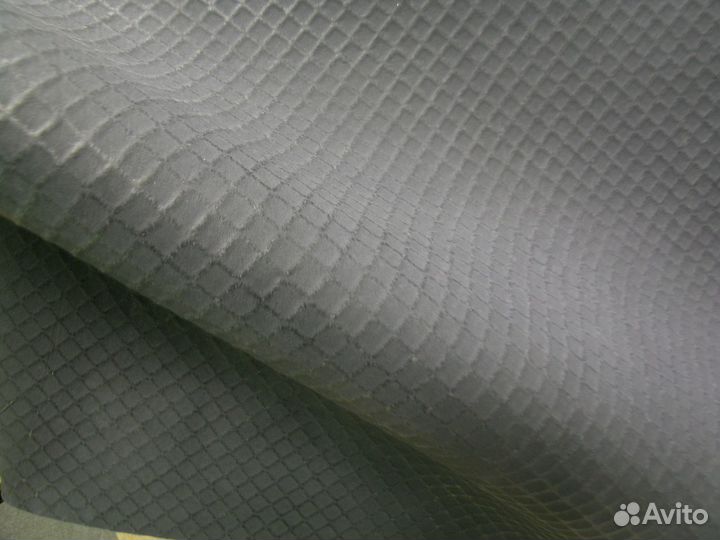 Натуральная кожа для шитья и рукоделия. Серая